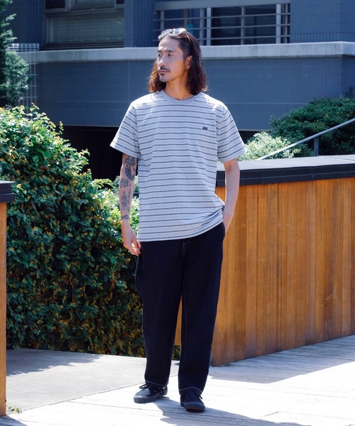 RVCA(ルーカ)の「RVCA メンズ VALLEJO STRIPE TEE Tシャツ 【2024年春夏モデル】/ルーカ半袖ボーダーTシャツ(Tシャツ/カットソー・メンズ・グレー/グリーン/ネイビー・LARGE/MEDIUM/SMALL)」の22枚目の写真