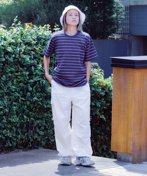 RVCA(ルーカ)の「RVCA メンズ VALLEJO STRIPE TEE Tシャツ 【2024年春夏モデル】/ルーカ半袖ボーダーTシャツ(Tシャツ/カットソー・メンズ・グレー/グリーン/ネイビー・LARGE/MEDIUM/SMALL)」の9枚目の写真
