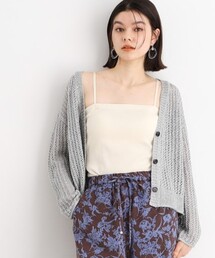 THE SHOP TK （ザ ショップ ティーケー ）の「【ブラカップ付/紐取り外し可】ベアトップキャミソール/洗濯機OK（タンクトップ・レディース）」