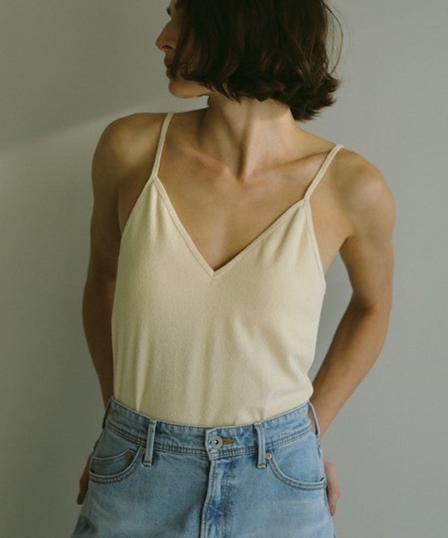 ETRE TOKYO（エトレトウキョウ）の「パイルカップインボディースーツ（Tシャツ/カットソー・レディース・イエロー/ピンク/グレー・FREE）」の5枚目の写真