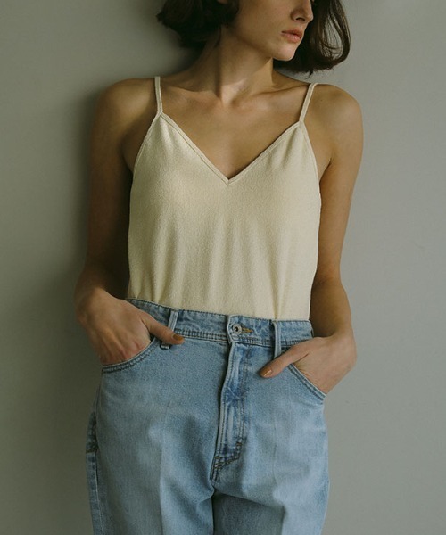 ETRE TOKYO（エトレトウキョウ）の「パイルカップインボディースーツ（Tシャツ/カットソー・レディース・イエロー/ピンク/グレー・FREE）」の8枚目の写真