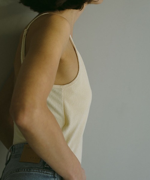ETRE TOKYO（エトレトウキョウ）の「パイルカップインボディースーツ（Tシャツ/カットソー・レディース・イエロー/ピンク/グレー・FREE）」の10枚目の写真