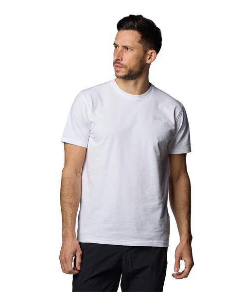 UNDER ARMOUR(アンダーアーマー)の「UAパフォーマンスコットン ショートスリーブ Tシャツ(トレーニング/メンズ)(Tシャツ/カットソー・メンズ・ホワイト・XXL/M/L/XL/S/3XL/5XL/4XL)」の1枚目の写真
