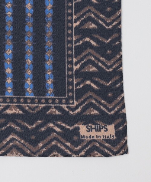 SHIPS(シップス)の「SHIPS: パターン デザイン バンダナ(ストール/ショール・メンズ・ブラウン/ライトグリーン/コバルトブルー/ネイビー・ONE SIZE)」の5枚目の写真