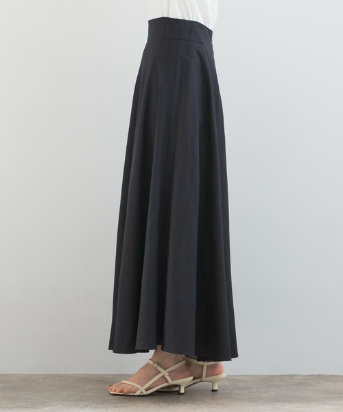 URBAN RESEARCH ROSSO WOMEN（アーバンリサーチ　ロッソ）の「バックファスナーリネン混ロングスカート（スカート・レディース・チャコールグレー/ピンク/ベージュ/ミント・36/38）」の20枚目の写真