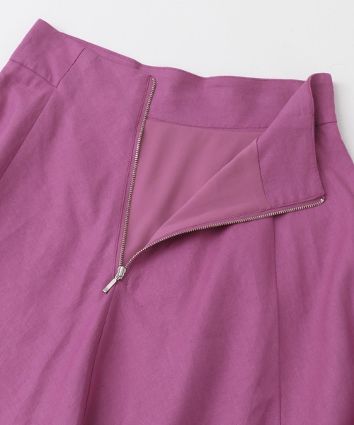 URBAN RESEARCH ROSSO WOMEN（アーバンリサーチ　ロッソ）の「バックファスナーリネン混ロングスカート（スカート・レディース・チャコールグレー/ピンク/ベージュ/ミント・36/38）」の11枚目の写真