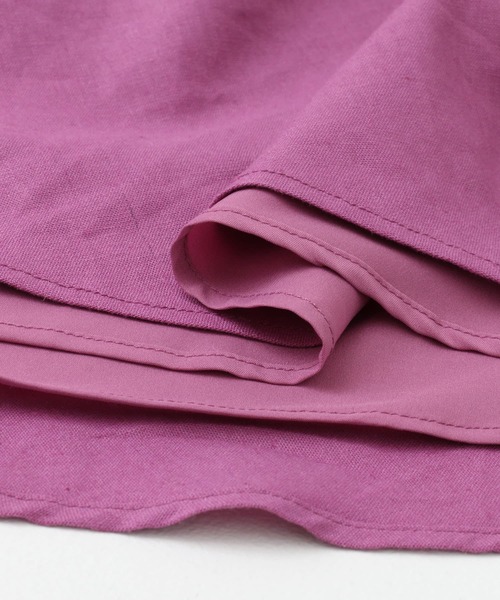 URBAN RESEARCH ROSSO WOMEN（アーバンリサーチ　ロッソ）の「バックファスナーリネン混ロングスカート（スカート・レディース・チャコールグレー/ピンク/ベージュ/ミント・36/38）」の9枚目の写真