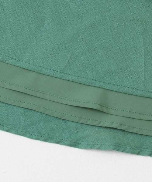 URBAN RESEARCH ROSSO WOMEN（アーバンリサーチ　ロッソ）の「バックファスナーリネン混ロングスカート（スカート・レディース・チャコールグレー/ピンク/ベージュ/ミント・36/38）」の7枚目の写真