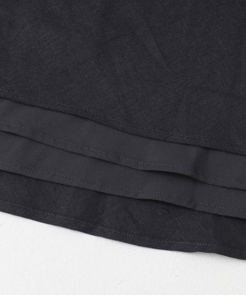 URBAN RESEARCH ROSSO WOMEN（アーバンリサーチ　ロッソ）の「バックファスナーリネン混ロングスカート（スカート・レディース・チャコールグレー/ピンク/ベージュ/ミント・36/38）」の6枚目の写真