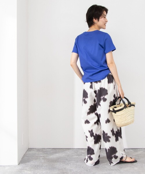 NOLLEY’S（ノーリーズ）の「BASIC 半袖 Tシャツ（Tシャツ/カットソー・レディース・ブラック/グリーン/ベージュ/ベビーピンク/ミント/オフホワイト/チャコールグレー/ブラック系その他/ロイヤルブルー/ピンク/ブラック系その他2・36/38）」の20枚目の写真