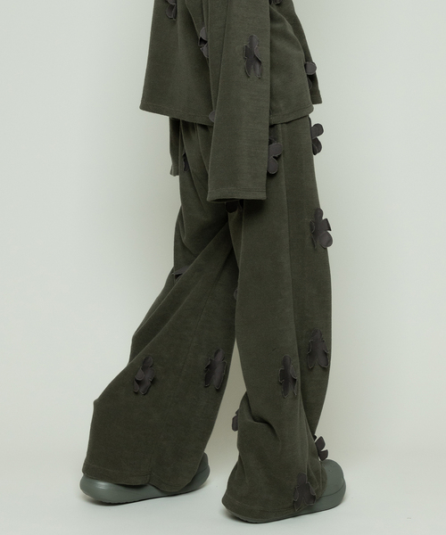 JOINT WORKS(ジョイントワークス)の「【irojikake/イロジカケ】 Flower garden pile pants(その他パンツ・レディース・ブラック/カーキ・SMALL)」の11枚目の写真