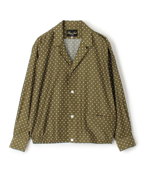 HAVERSACK attire ドット柄　開襟シャツ HAVERSACK（ハバーザック）の「【HAVERSACK】〈別注〉シルク