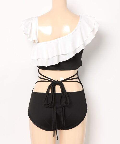 Dita Muaj.(ディータムアージュ)の「【SWIM WEAR/水着】ショルダーフリルワンピース水着/2点セット(水着・レディース・ブラック・L/M)」の12枚目の写真