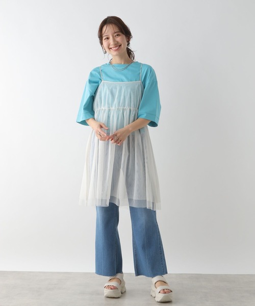 LEPSIM(レプシィム)の「チュールキャミチュニック 113325(その他トップス・レディース・アイボリー/ブラック/ドット・FREE)」の9枚目の写真