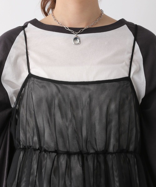 LEPSIM(レプシィム)の「チュールキャミチュニック 113325(その他トップス・レディース・アイボリー/ブラック/ドット・FREE)」の18枚目の写真