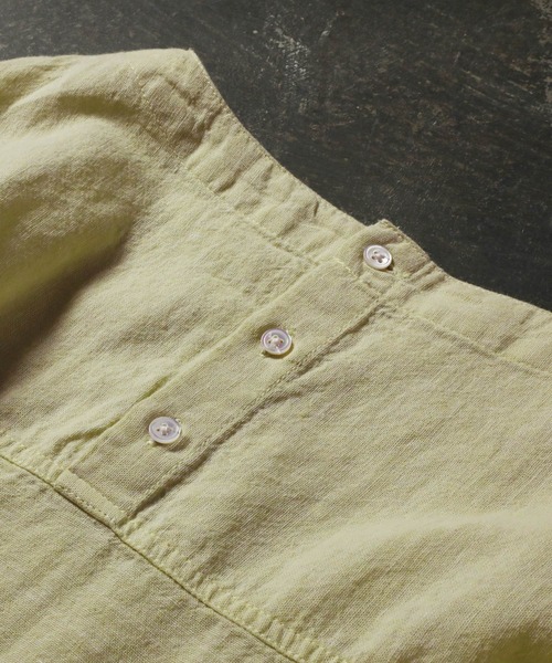 soulberry（ソウルベリー）の「こなれ袖のプルオーバー（シャツ/ブラウス・レディース・レモンイエロー/スミクロ・LL/L/M/4L/3L）」の6枚目の写真