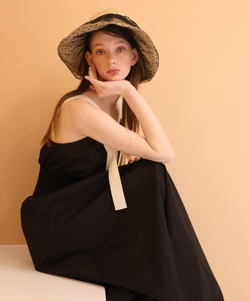 Seemi. byNICECLAUP（ シーミーバイナイスクラップ）の「【Seemi.】肩リボンワンピース（ワンピース・レディース・ブラック/レッド/アイボリー・FREE）」の15枚目の写真