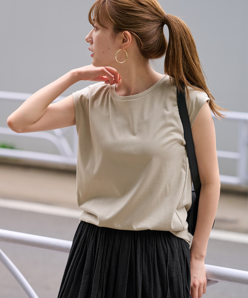 セール】≪追加≫60シルケットスムースノースリーブ（Tシャツ