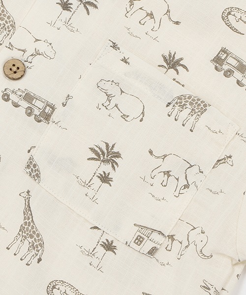 petit main（プティマイン）の「【リンク・接触冷感】アソート柄シャツ(キッズサイズ)（シャツ/ブラウス・キッズ・マルチ/キナリ・80ｃｍ/90cm/110cm/100cm/120cm/130cm）」の7枚目の写真