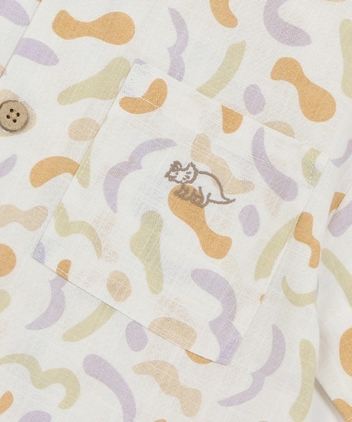 petit main（プティマイン）の「【リンク・接触冷感】アソート柄シャツ(キッズサイズ)（シャツ/ブラウス・キッズ・マルチ/キナリ・80ｃｍ/90cm/110cm/100cm/120cm/130cm）」の6枚目の写真