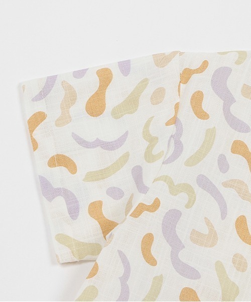 petit main（プティマイン）の「【リンク・接触冷感】アソート柄シャツ(キッズサイズ)（シャツ/ブラウス・キッズ・マルチ/キナリ・80ｃｍ/90cm/110cm/100cm/120cm/130cm）」の5枚目の写真