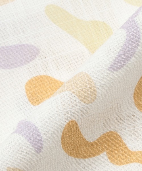 petit main（プティマイン）の「【リンク・接触冷感】アソート柄シャツ(キッズサイズ)（シャツ/ブラウス・キッズ・マルチ/キナリ・80ｃｍ/90cm/110cm/100cm/120cm/130cm）」の3枚目の写真