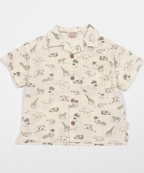 petit main（プティマイン）の「【リンク・接触冷感】アソート柄シャツ(キッズサイズ)（シャツ/ブラウス・キッズ・マルチ/キナリ・80ｃｍ/90cm/110cm/100cm/120cm/130cm）」の16枚目の写真