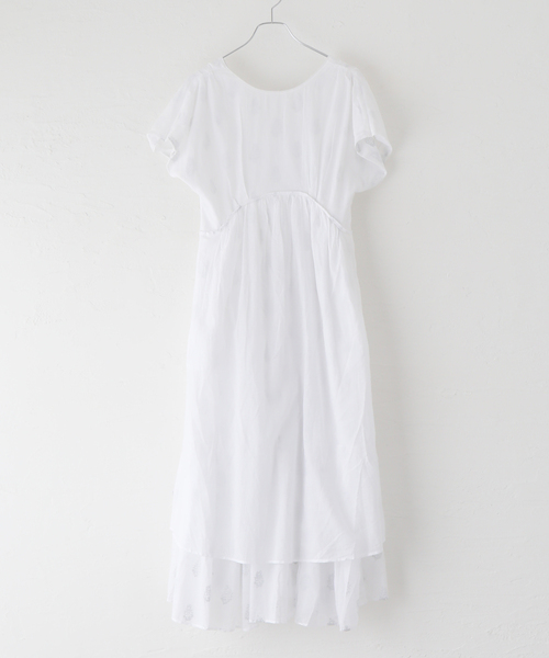 セール】【ne Quittez pas / ヌキテパ】COTTON VOILE FOIL FLOWER