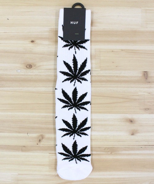 HUF（ハフ）の「ハフセット プラントライフ ソックス 靴下 HUF SET PLANTLIFE SOCK（ソックス/靴下・メンズ・ホワイト/ブラック/ブラウン・OS）」の2枚目の写真