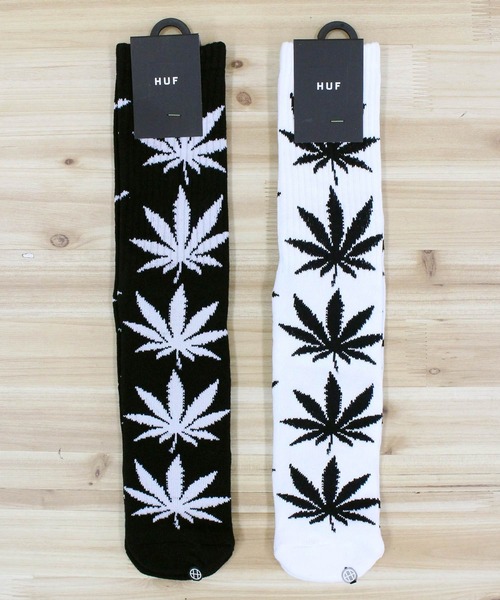 HUF（ハフ）の「ハフセット プラントライフ ソックス 靴下 HUF SET PLANTLIFE SOCK（ソックス/靴下・メンズ・ホワイト/ブラック/ブラウン・OS）」の4枚目の写真