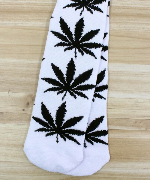 HUF（ハフ）の「ハフセット プラントライフ ソックス 靴下 HUF SET PLANTLIFE SOCK（ソックス/靴下・メンズ・ホワイト/ブラック/ブラウン・OS）」の5枚目の写真