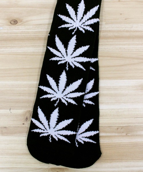 HUF（ハフ）の「ハフセット プラントライフ ソックス 靴下 HUF SET PLANTLIFE SOCK（ソックス/靴下・メンズ・ホワイト/ブラック/ブラウン・OS）」の6枚目の写真