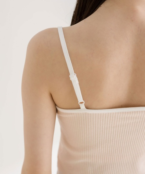 OLIVE des OLIVE（オリーブデオリーブ）の「リボンキャミソール　1041060710（キャミソール・レディース・ブラック/オフホワイト/ピンク・FREE）」の8枚目の写真