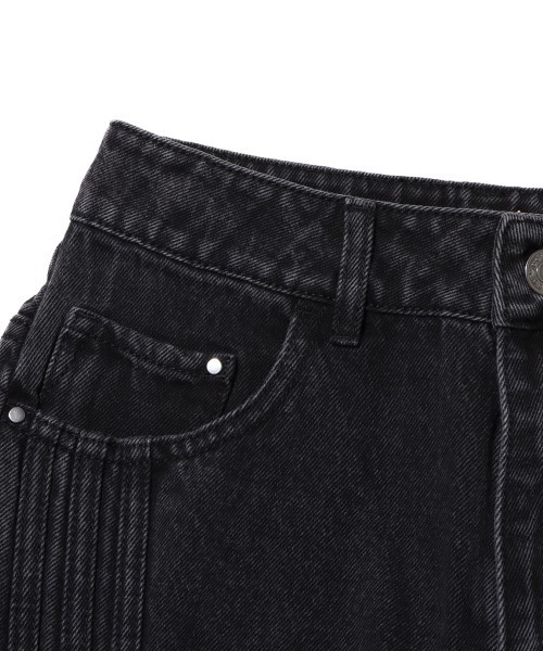 adidas（アディダス）の「adidas DNM CAPRI SHORT / アディダス Adilenium シーズン2 デニムカプリショーツ（デニムパンツ・レディース・ブラック・24inch/25inch/23inch）」の3枚目の写真