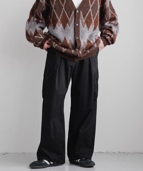 RAGEBLUE（レイジブルー）の「M-65 German military wide straight cargo pants/M-65 ストレートジャーマンバギーミリタリーカーゴパンツ（カーゴパンツ・メンズ・ブラック/ホワイト/カーキ/ブラウン・SMALL/MEDIUM/LARGE）」の14枚目の写真