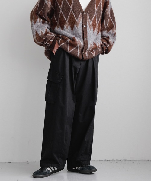 RAGEBLUE（レイジブルー）の「M-65 German military wide straight cargo pants/M-65 ストレートジャーマンバギーミリタリーカーゴパンツ（カーゴパンツ・メンズ・ブラック/ホワイト/カーキ/ブラウン・SMALL/MEDIUM/LARGE）」の15枚目の写真