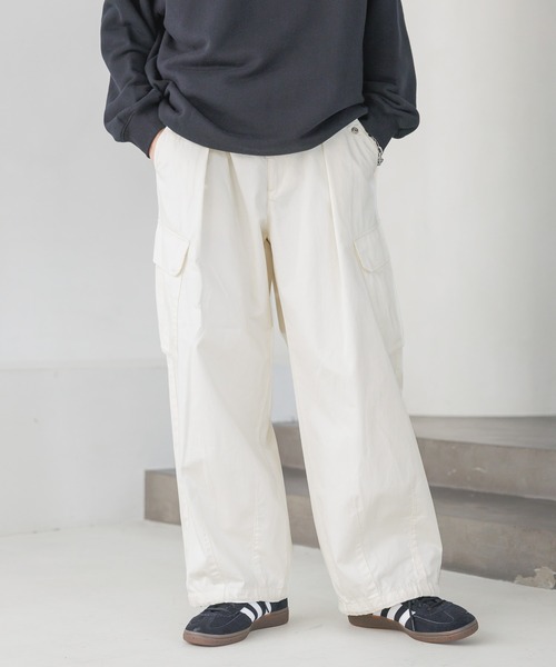 RAGEBLUE（レイジブルー）の「M-65 German military wide straight cargo pants/M-65 ストレートジャーマンバギーミリタリーカーゴパンツ（カーゴパンツ・メンズ・ブラック/ホワイト/カーキ/ブラウン・SMALL/MEDIUM/LARGE）」の7枚目の写真
