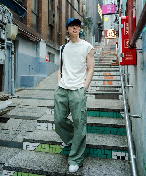 ALAND（エーランド）の「【UNISEX】ALAND／デニムAロゴCAP（キャップ・レディース・インディゴブルー/ブラック・ONE SIZE）」の3枚目の写真