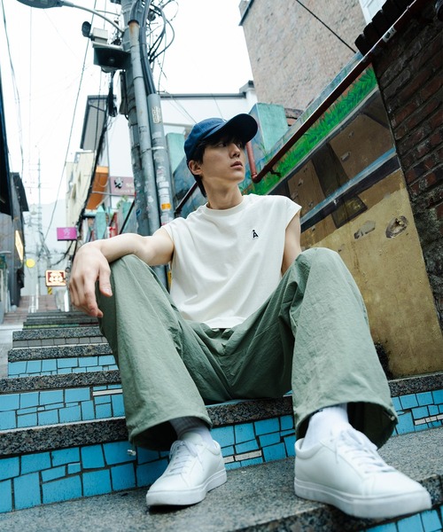 ALAND（エーランド）の「【UNISEX】ALAND／デニムAロゴCAP（キャップ・レディース・インディゴブルー/ブラック・ONE SIZE）」の6枚目の写真