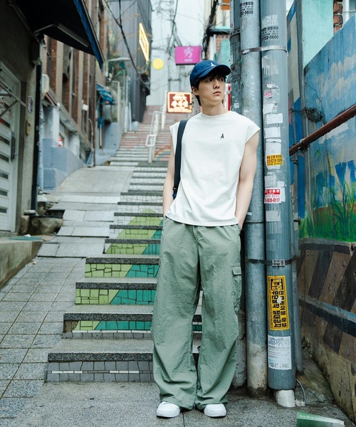 ALAND（エーランド）の「【UNISEX】ALAND／デニムAロゴCAP（キャップ・レディース・インディゴブルー/ブラック・ONE SIZE）」の8枚目の写真