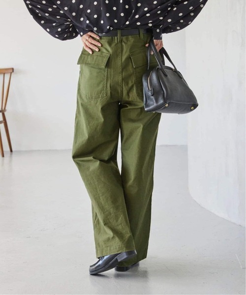 JOURNAL STANDARD relume（ジャーナルスタンダード　レリューム）の「《追加7》ワイドベイカーパンツ（カーゴパンツ・レディース・カーキ/ホワイト/ネイビー・38/36/34）」の8枚目の写真