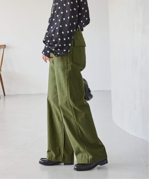 JOURNAL STANDARD relume（ジャーナルスタンダード　レリューム）の「《追加7》ワイドベイカーパンツ（カーゴパンツ・レディース・カーキ/ホワイト/ネイビー・38/36/34）」の17枚目の写真