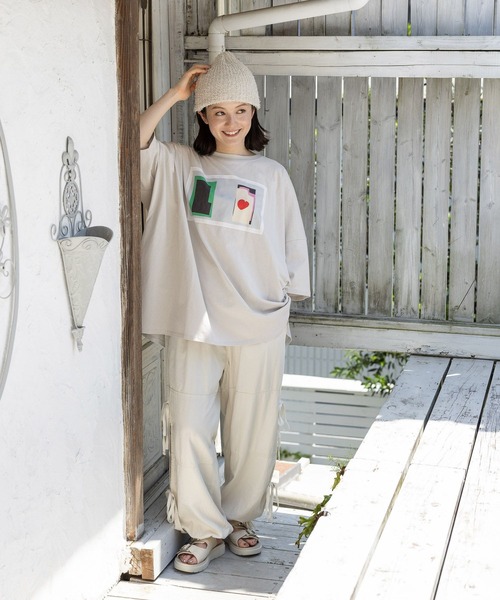 niko and...(ニコアンド)の「【Henri Matisse(アンリ・マティス)】マティスアートプリントTシャツ(Tシャツ/カットソー・レディース・ブラック/オフホワイト/ブルー/グレー・FREE)」の10枚目の写真