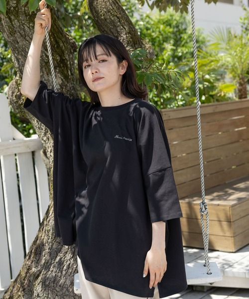 niko and...(ニコアンド)の「【Henri Matisse(アンリ・マティス)】マティスアートプリントTシャツ(Tシャツ/カットソー・レディース・ブラック/オフホワイト/ブルー/グレー・FREE)」の17枚目の写真