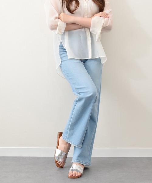 inter-chaussures（インターショシュール）の「【Oh my Sandals】スクエアトウフラットレザーサンダル(E42203)（サンダル・レディース・グリーン/ブラック/ホワイト/シルバー・38/35/36/37/39）」の15枚目の写真