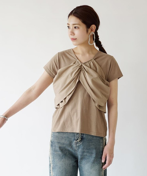 zootie(ズーティー)の「ビスチェ レイヤードTEE(Tシャツ/カットソー・レディース・モカ/ブラック・M)」の11枚目の写真