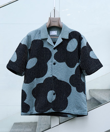 mii | mii (ミイ) for BOUCLE BIG FLOWER カンタオープンカラーシャツ(シャツ/ブラウス)