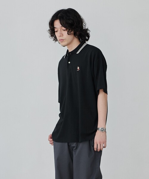 coen(コーエン)の「スポーツベア刺繍ポロシャツ(Tシャツ/カットソー・メンズ・ホワイト/ネイビー/ブラック/ダークグリーン・S/M/L/XL)」の14枚目の写真