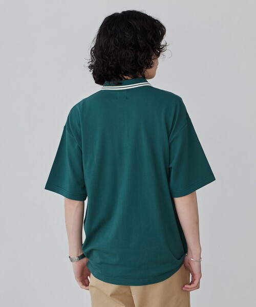 coen(コーエン)の「スポーツベア刺繍ポロシャツ(Tシャツ/カットソー・メンズ・ホワイト/ネイビー/ブラック/ダークグリーン・S/M/L/XL)」の19枚目の写真
