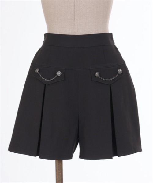 axes femme POETIQUE（アクシーズファムポエティック）の「チェーンフラップキュロット（その他パンツ・レディース・ネイビー/ブラック・MEDIUM）」の7枚目の写真